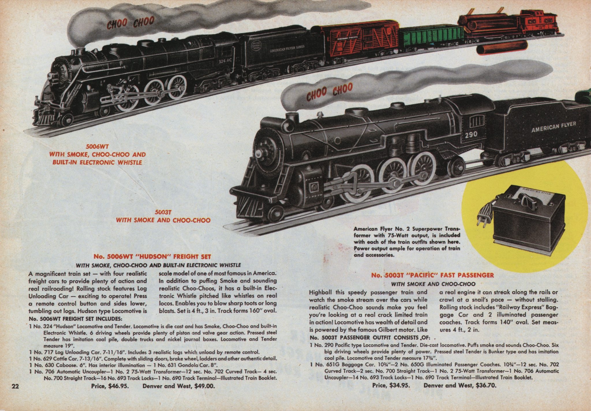 american flyer electric train set