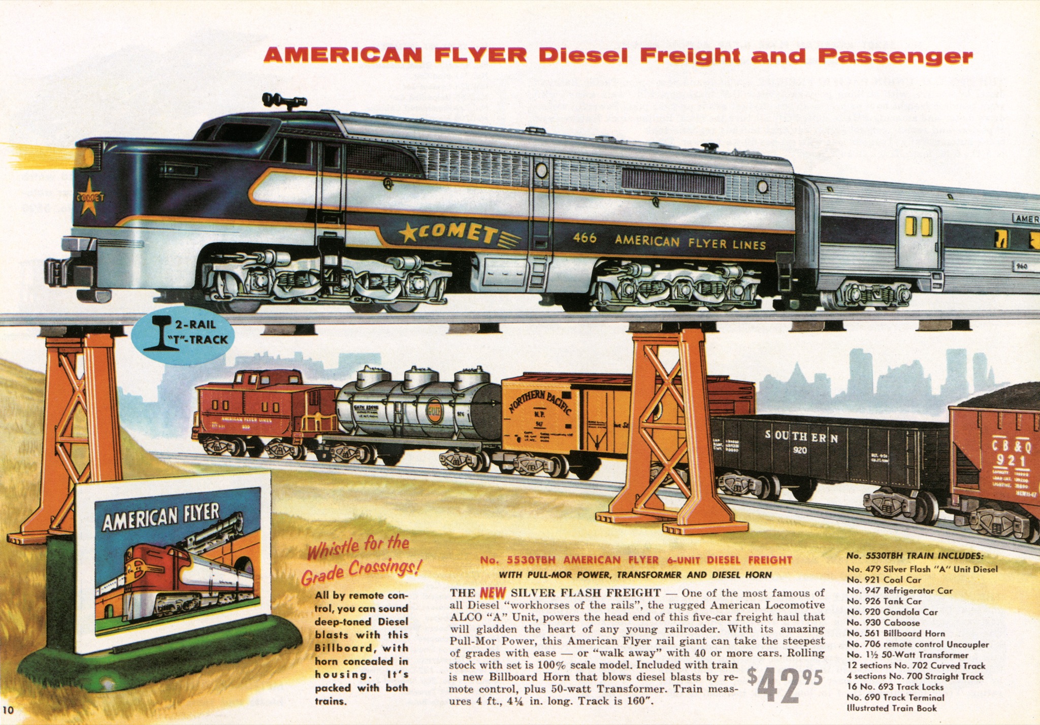 american flyer train set 1956